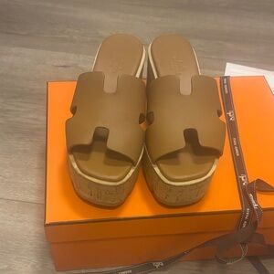 Hermes   Eze 30 sandal , natural ,size 36